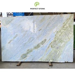 Marmo di onice blu con venature verdi casa Hotel bagno Vanity Top verde giada lastra di marmo lucido grande lastra di marmo - Product Image 1