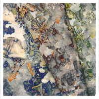Magnifique tissu imprimé de motifs floraux numériques personnalisés, en popeline de coton biologique doux, pour Dirac somalien