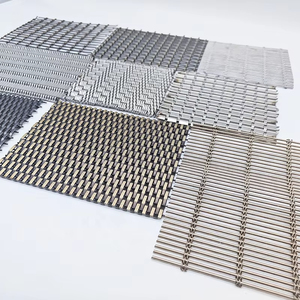 Lưới dệt nghệ thuật chuỗi kim loại Rèm trang trí kiến trúc kim loại được sử dụng trong kính Rèm tường interlayer kim loại chainmail vải - Product Image 3