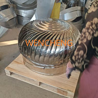 Ventilateur d'évacuation automatique à énergie éolienne en acier inoxydable pour toiture