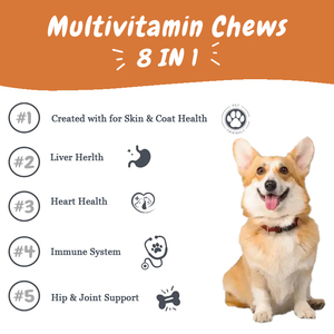 Suplementos Multivitamínicos para Perros de Marca Propia 15 en 1, Vitaminas para la Inmunidad, Digestión, Articulaciones, Salud del Corazón, Golosinas Masticables para Perros - Product Image 5