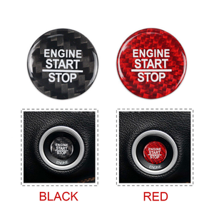 Autocollant de protection pour bouton de démarrage et d'arrêt du moteur de voiture en fibre de carbone, 1 pièce, pour accessoires Dodge Challenger SRT 2015-2020 - Product Image 5