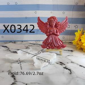 Moldes de fundición de resina hechos a mano para adornos decorativos DIY estilo Ins herramientas de escritorio de silicona molde de Papá Noel - Product Image 4