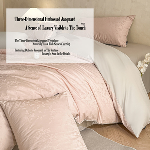 Parure de lit en pur coton style Wabi-Sabi moderne et élégante, housse de couette respirante texturée avec fermeture éclair dissimulée, taille King/Queen - Product Image 3