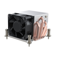 130W LGA 1150 1155 1156 1151 2U Refroidisseur de CPU de dissipateur de chaleur de serveur avec ventilateur Pwm Cpu 4 dissipateur de chaleur en cuivre pour refroidissement de serveur