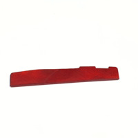Sadel Gitar Akustik Tulang Sapi Merah 76x3x12mm Pengganti Sadel Jembatan Tulang Sapi Alami Memperbaiki Jarak Senar