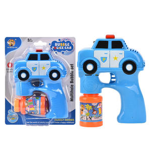 Pistolet à bulles voiture de <span class=keywords><strong>police</strong></span> multi-trous clignotant d'usine en gros Pistolet à bulles électrique automatique pour enfants Jeu intérieur extérieur - Product Image 6