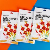 LAKEXIXI Série Naturelle Vente Chaude Snacks à la Saveur Super Épicée Halal Végétaliens Grain de Blé Texture Semi-Molle Latiao Snack Chinois