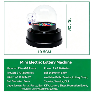Mini Máquina de Lotería Eléctrica, Máquina de Bingo <span class=keywords><strong>para</strong></span> <span class=keywords><strong>Sorteos</strong></span>, Juguete Automático <span class=keywords><strong>para</strong></span> Sacudir Bolas con <span class=keywords><strong>Números</strong></span>, <span class=keywords><strong>para</strong></span> Fiestas, Bares y Entretenimiento Familiar - Product Image 5