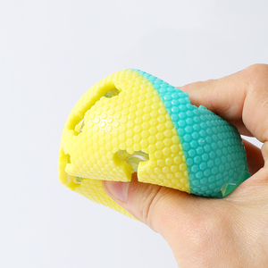 Durable Squeaky TPR Toy Bite Chew Pet Cat <b>Dog</b> Chew Toy <b>Ball</b> With Teeth Clean Toy - Product Image 2