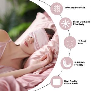 22Momme Luxurious 100% Mulberry Premium Quality Ready Stock Eyemask <b>Sleep</b> Silk Eye <b>Mask</b> - Product Image 4