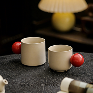 <span class=keywords><strong>Taza</strong></span> de Café de Porcelana Estilo Crema Vintage Francés con Asa Esférica, Apta para Lavavajillas y Microondas, <span class=keywords><strong>Taza</strong></span> de Viaje - Product Image 1