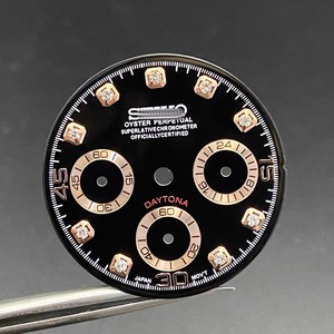 Nuevo Diseño de Reloj Mod 3 con Indicadores de Piedras en la Esfera de 29.5mm, Sin Luminosidad, Compatible con el Movimiento VK63 - Product Image 3