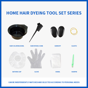 Vente en gros d'usine, outils de salon de coloration pour barbier professionnel OEM, ensemble sept brosses et bols pour teinture des cheveux - Product Image 2