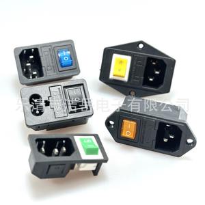 Enchufe de Corriente Alterna Jiepin de 1 Salida con Fusible Tipo 8 para Equipos de Audio y Video, Conexión a Tierra Estándar, Material ABS - Product Image 3