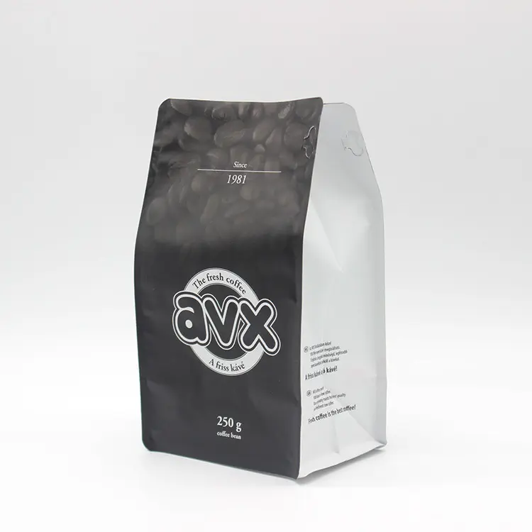 사용자 정의 인쇄 친환경 250g 12oz 340g 플랫 바닥 커피 포장 가방 지퍼