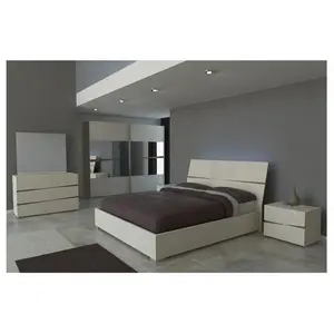 Luxo Mobília Do Quarto Set MCAA001 5 Pedaço Conjuntos de Quarto Moderno