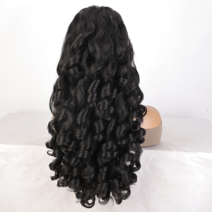 Queue de cheval à cordon de serrage 200g 26 pouces, en fibre haute température, style spirale romaine de luxe, bouclée, Yaki, ondulations rebondissantes et profondes, pour femmes américaines - Product Image 2