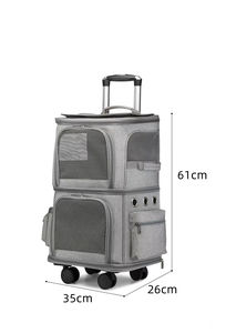 Carrito de Transporte para Mascotas de Doble Capa, Moderno y de Alta Calidad, con Ruedas, de Tela Oxford, para Animales <span class=keywords><strong>Pequeños</strong></span>, Viajes al Aire Libre - Product Image 6