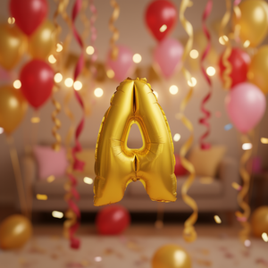 Globo de aluminio con letras doradas para fiestas, 40 cm, tamaño pequeño, para decoración de fiestas, celebración de cumpleaños - Product Image 2