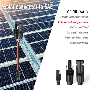 Shunkonn OEM SAE Verbinder 12AWGDC Solarpanelverbinder PV-Kabel Stecker-Kabelgurt für Solarsystem