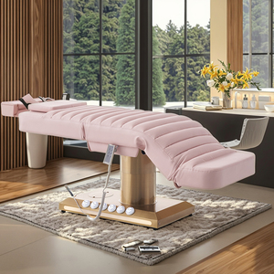 Cama de Belleza Eléctrica de Lujo en Oferta, Silla de Masaje Moderna para Salones, de Acero Inoxidable con Luz LED para Tratamientos de Piernas - Product Image 1