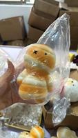Jouet Squishy Géant Mummy à Rebond Lent, Figurine de Pain Réaliste, Jouet Anti-Stress Doux et Mignon à Presser pour Décompresser