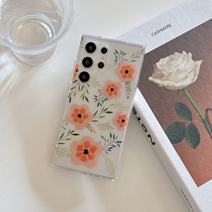 Placcato fiori colorati IMD custodia per <span class=keywords><strong>Samsung</strong></span> A15 Galaxy S24 Plus S23Ultra A52 <span class=keywords><strong>A53</strong></span> A54 A55 <span class=keywords><strong>Cover</strong></span> posteriore trasparente in <span class=keywords><strong>Silicone</strong></span> - Product Image 6