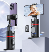 Support de téléphone à suivi automatique avec rotation à 360 degrés, suivi du visage et du corps, trépied de suivi pour la prise de vue de vlogs et le streaming en direct