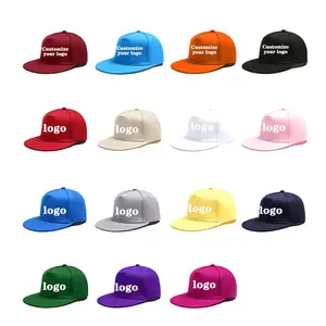 Custom Logo Wholesale 5 Panel Snapback Hat Unisex Cotton Baseball Fitted Snapback Cap