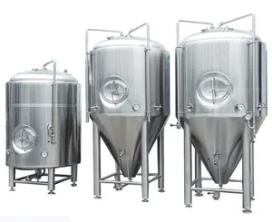 100L 200L 300L 500L 1000L 2000L Stainless Steel Jacketed Conical Beer Fermentation Fermenter Tank For Sale