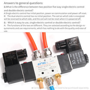 Électrovanne de contrôle automatique AIRTAC 4V120/220/320/420-M5/06/08/10/15, électrovanne à air de marche - Product Image 3