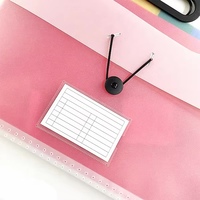 Organisateur de dossiers accordéon en plastique PP pour bureau et école, format lettre, plusieurs poches, classeurs extensibles A4