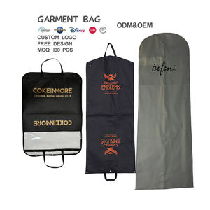 Bolsa de traje plegable reutilizable no tejida personalizada del fabricante, bolsa de ropa de almacenamiento de traje de moda, embalaje para viaje de negocios - Product Image 1