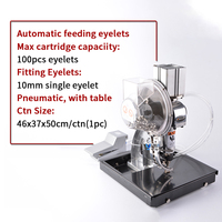 Nouvelle machine à œillets pneumatique automatique NUOYAN PM-1 (10 mm) avec table pour utilisation avec imprimante à jet d'encre