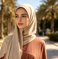 Hijabs en jersey liquide de qualité supérieure, couleur unie, pour femmes, jersey de haute qualité, longueur 180*70cm, broderie personnalisée