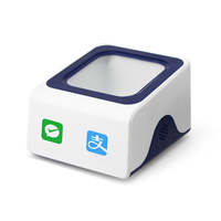 Escáner de Código QR con Cable USB, Omnidireccional, de Detección Automática, para Pagos Móviles, Escáner de Escritorio 2D Azul JR P10