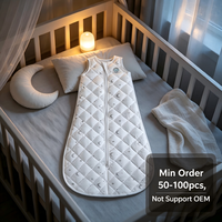 Sac de couchage pour bébé nouveau-né, en coton respirant sans odeur, avec fermeture éclair, motif étoile personnalisé, pour le sommeil nocturne des nourrissons