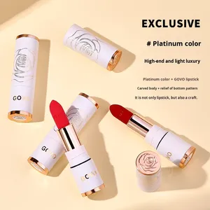 Son môi lụa nở govo-Nhung mờ không trọng lượng, cốc chống dính cả ngày, trà sữa đậu đỏ, chống nhòe & dưỡng ẩm - Product Image 3