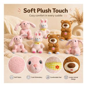 Custom AI Bunny Plush Toy Voice Dialogue Language Tutor Soft Stuffed Animal USB Charging Kids Bulk Gift Supplier - Product Image 3