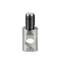 Pièces métalliques en acier inoxydable usinées CNC sur mesure de haute qualité, insert de moyeu de roue fileté, tolérance de précision 0,01 mm, poli