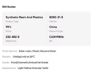 Éster de Glicerol de Resina de Goma E445 |   Aditivo de Resina Natural de Grado Alimenticio – Materia Prima al por Mayor para la Industria Alimentaria - Product Image 6