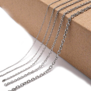 St. Kunkka Stainless Steel O-<b>Chain</b> 1.2 1.6 2.5 3.0mm Round <b>Cross</b> <b>Chain</b> Jewelry Finding Necklace <b>Chain</b> DIY Accessory - Product Image 5