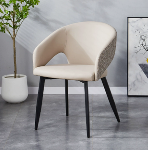 Modern Ergonomic PU Leather Padded <b>Foldable</b> Dining <b>Chair</b> Backrest Stackable Micro-Spring Cushion Seat Metal Legs <b>for</b> Hotel Use - Product Image 3