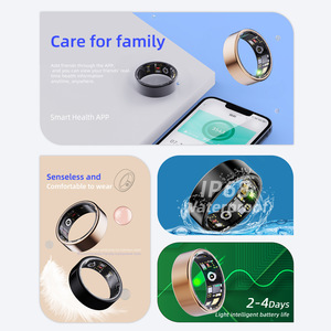 Smart Ring Health Tracker Moniteur d'oxygène sanguin Moniteur de sommeil Téléphones mobiles Contrôle par APP Technologie portable Intelligente - Product Image 2