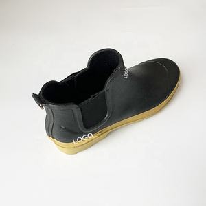 מגפי גשם קצר של גברים מגפי החלקה עמיד למים נעלי גשם עמיד למים מגפי גשם קרסול - Product Image 4