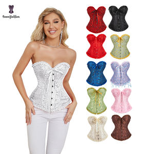10 가지 색상 가능 플러스 사이즈 패션 코르셋 빈티지 고딕 코르셋 뷔스티에와 코르셋 여성용 빅토리아 - Product Image 2