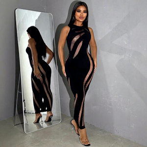 Nuevo Vestido Largo para Mujer 2026, Modelo Popular para Exportación y Venta Nacional, Estilo Ins, Venta Rápida, Nylon, ODM, Ropa de Club, Lencería - Product Image 3