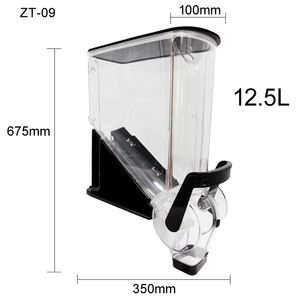 เครื่องจ่ายแรงโน้มถ่วง<span class=keywords><strong>ต</strong></span>ิดผนังสำหรับ<span class=keywords><strong>ข้าว</strong></span><span class=keywords><strong>โอ๊ต</strong></span>ถั่วและซีเรียลขนาดใหญ่ที่มีคุณสมบั<span class=keywords><strong>ต</strong></span>ิในการเติมและจ่ายยาได้ง่าย - Product Image 5