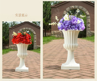Vase à fleurs en plastique PP blanc, pots de fleurs, décoration de mariage et de maison, vase de bureau – Grande Vente